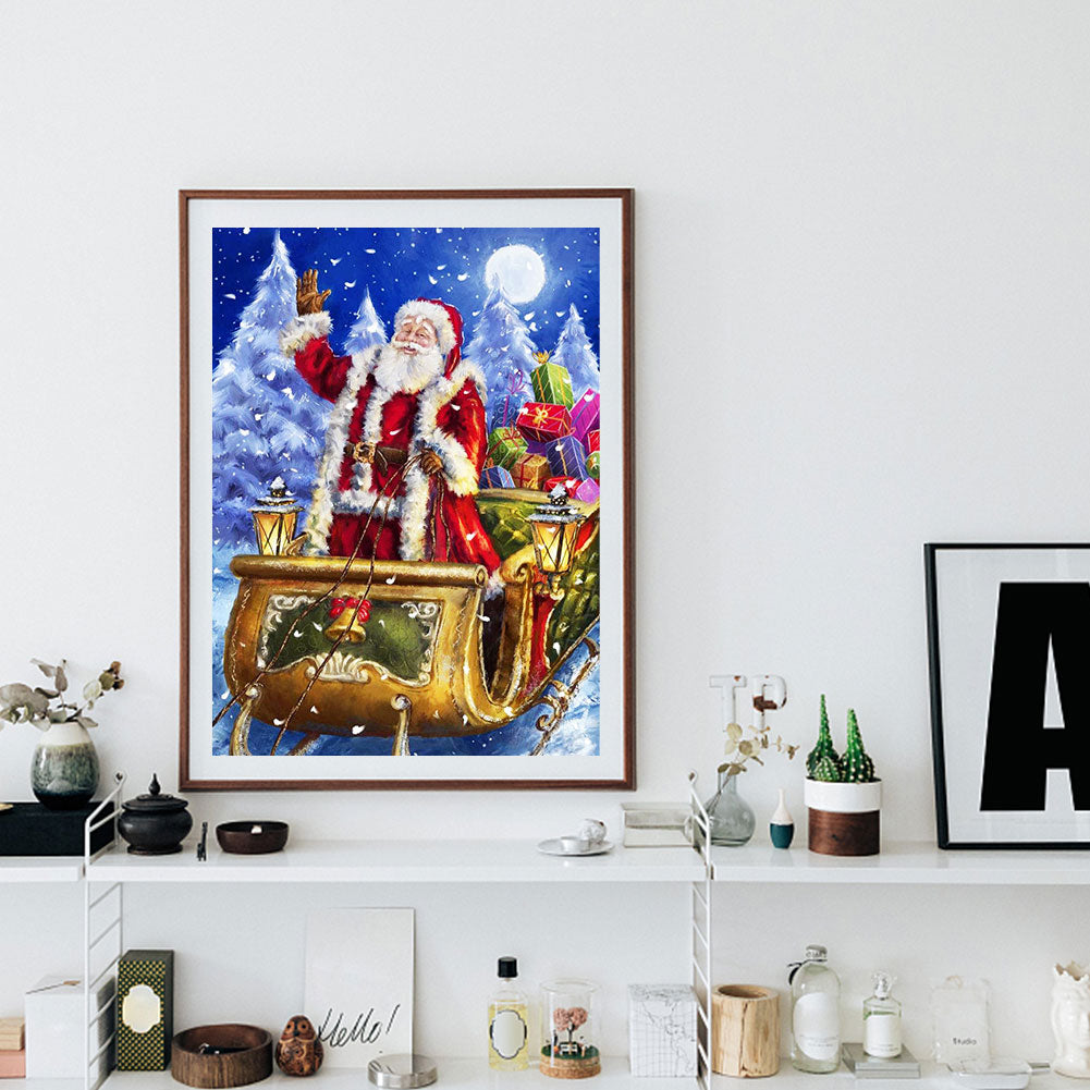 Santa Claus - Full Round Drill Diamond Painting 30*40CM