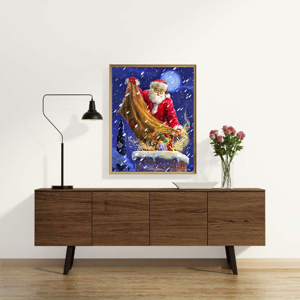 Santa Claus - Full Round Drill Diamond Painting 30*40CM