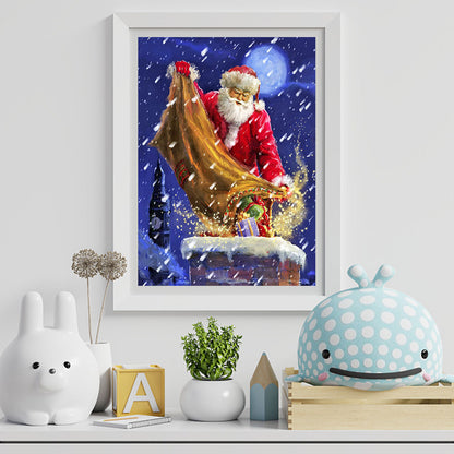 Santa Claus - Full Round Drill Diamond Painting 30*40CM