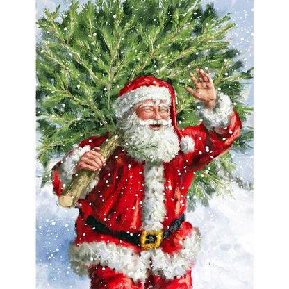 Santa Claus - Full Round Drill Diamond Painting 30*40CM