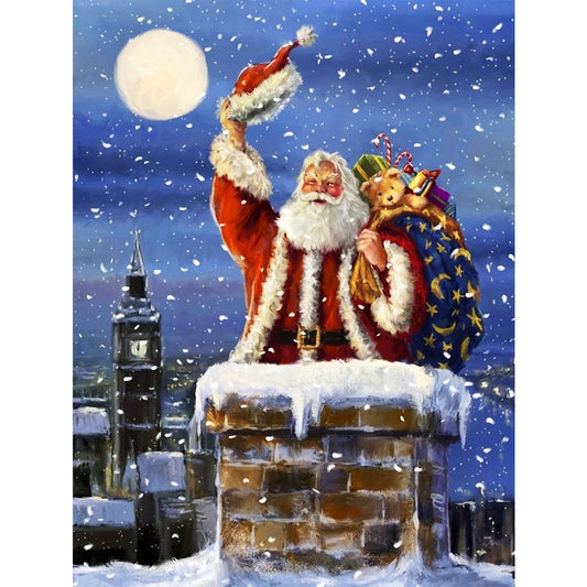 Santa Claus - Full Round Drill Diamond Painting 30*40CM