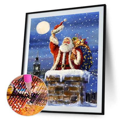 Santa Claus - Full Round Drill Diamond Painting 30*40CM