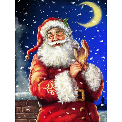 Santa Claus - Full Round Drill Diamond Painting 30*40CM