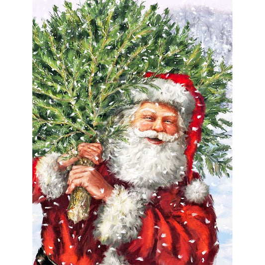 Santa Claus - Full Round Drill Diamond Painting 30*40CM