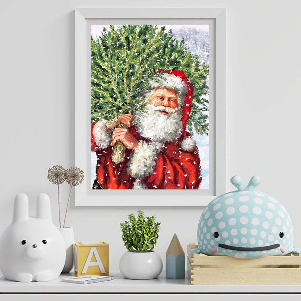 Santa Claus - Full Round Drill Diamond Painting 30*40CM