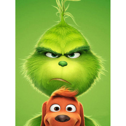 Grinch - Full Round Drill Diamond Painting 40*50CM