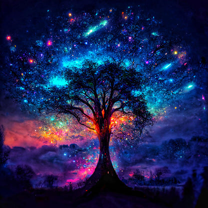 Starry Sky - Full Round Drill Diamond Painting 40*40CM