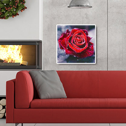 Rose Flower - Full Square Drill Diamond Painting 40*40CM