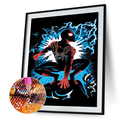 Spiderman Silhouette 30*40CM(Canvas) Full Square Drill Diamond Painting