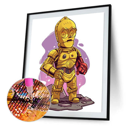 Star Wars Droids - Full Round Drill Diamond Painting 30*40CM