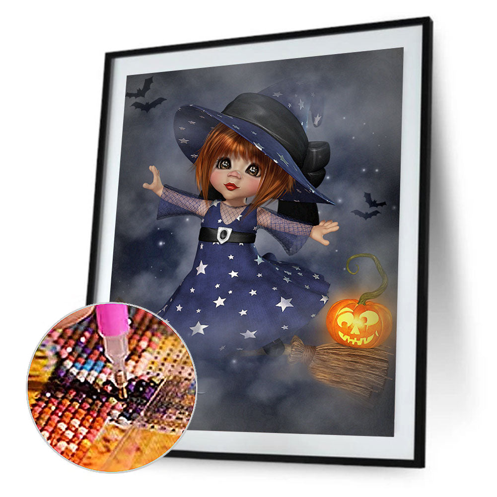 Cartoon Horror Doll - Full Round Drill Diamond Painting 30*40CM