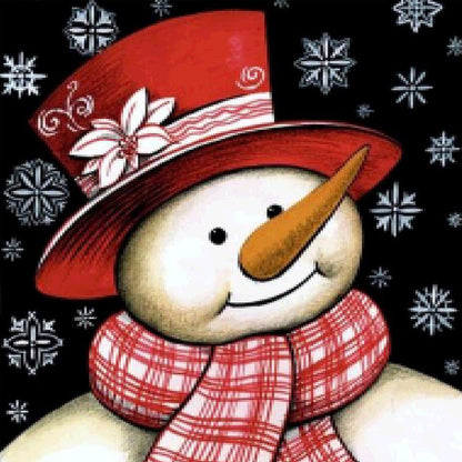 Christmas Snowman - Full Round Drill Diamond Painting 40*40CM