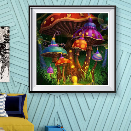 Cartoon Mushroom - Full Round Drill Diamond Painting 50*50CM