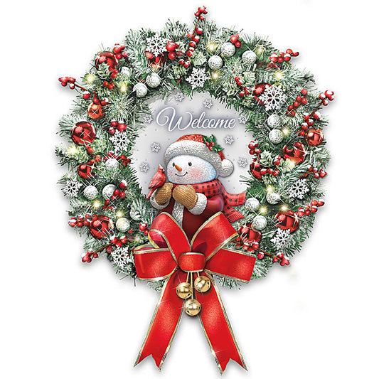 Christmas Wreath - Full Round Drill Diamond Painting 30*30CM