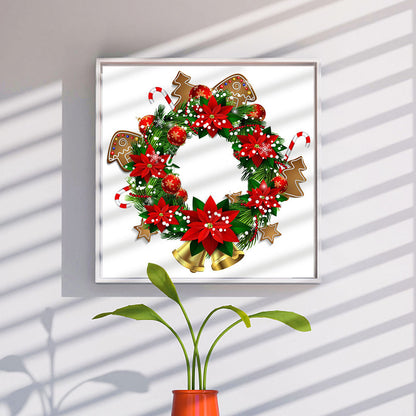 Christmas Wreath - Full Round Drill Diamond Painting 30*30CM