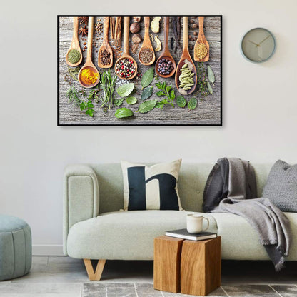 Kitchen Herbs And Spices - Full Round Drill Diamond Painting 60*40CM