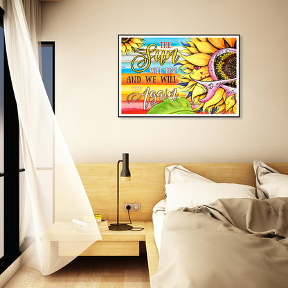 Sunflower - Full Round Drill Diamond Painting 40*30CM