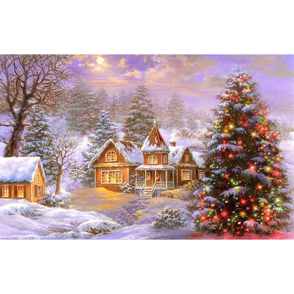 Christmas Village - Full Square Drill Diamond Painting 70*45CM