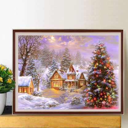 Christmas Village - Full Square Drill Diamond Painting 70*45CM