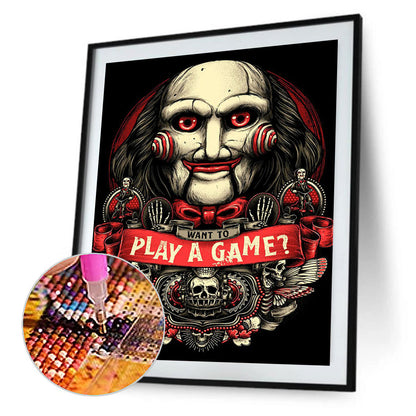 Want To Play Games - Full Round Drill Diamond Painting 50*60CM