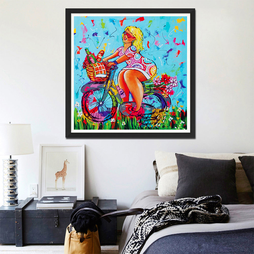 Fat Woman - Full Round Drill Diamond Painting 40*40CM