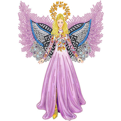 Fashion Dress Ladies - Special Shaped Drill Diamond Painting 30*40CM