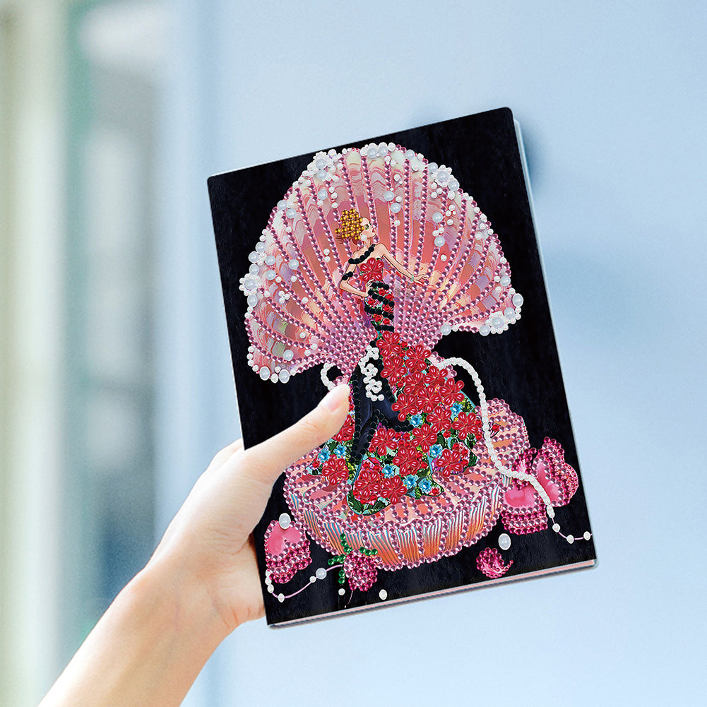 Special Shaped Partial Drill Diamond Diary Book Rhinestone DIY Art for Kids Gift