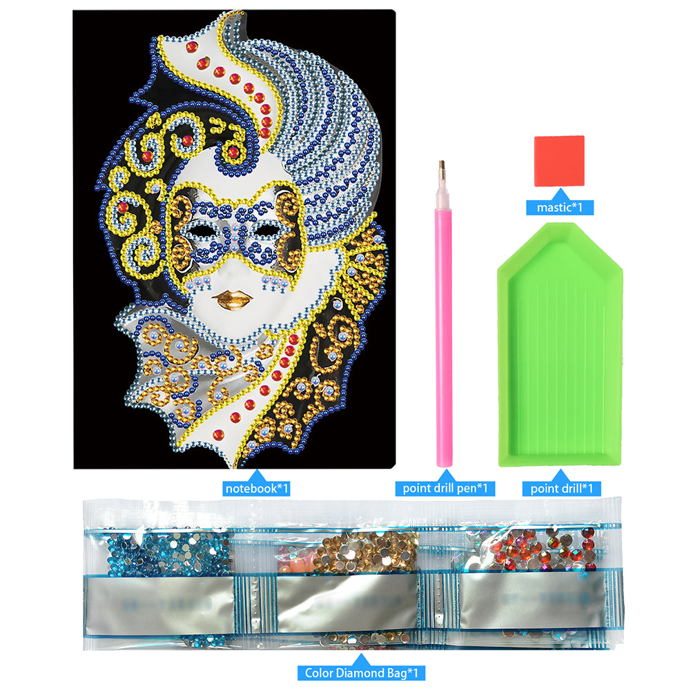 Special Shaped Partial Drill Diamond Diary Book Rhinestone DIY Art for Kids Gift