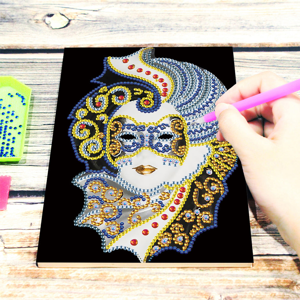 Special Shaped Partial Drill Diamond Diary Book Rhinestone DIY Art for Kids Gift