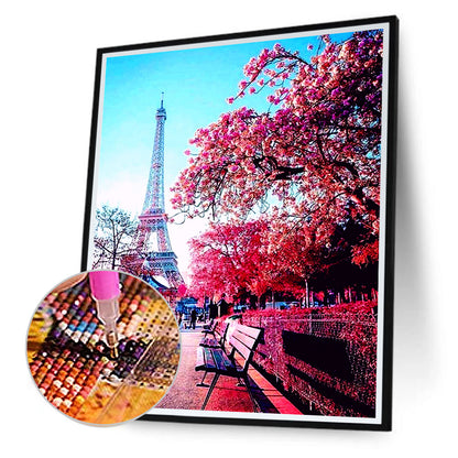 Eiffel Tower - Full Square Drill Diamond Painting 40*50CM