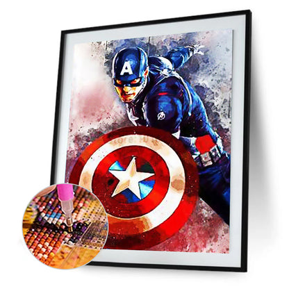 Captain America - Full Square Drill Diamond Painting 40*50CM