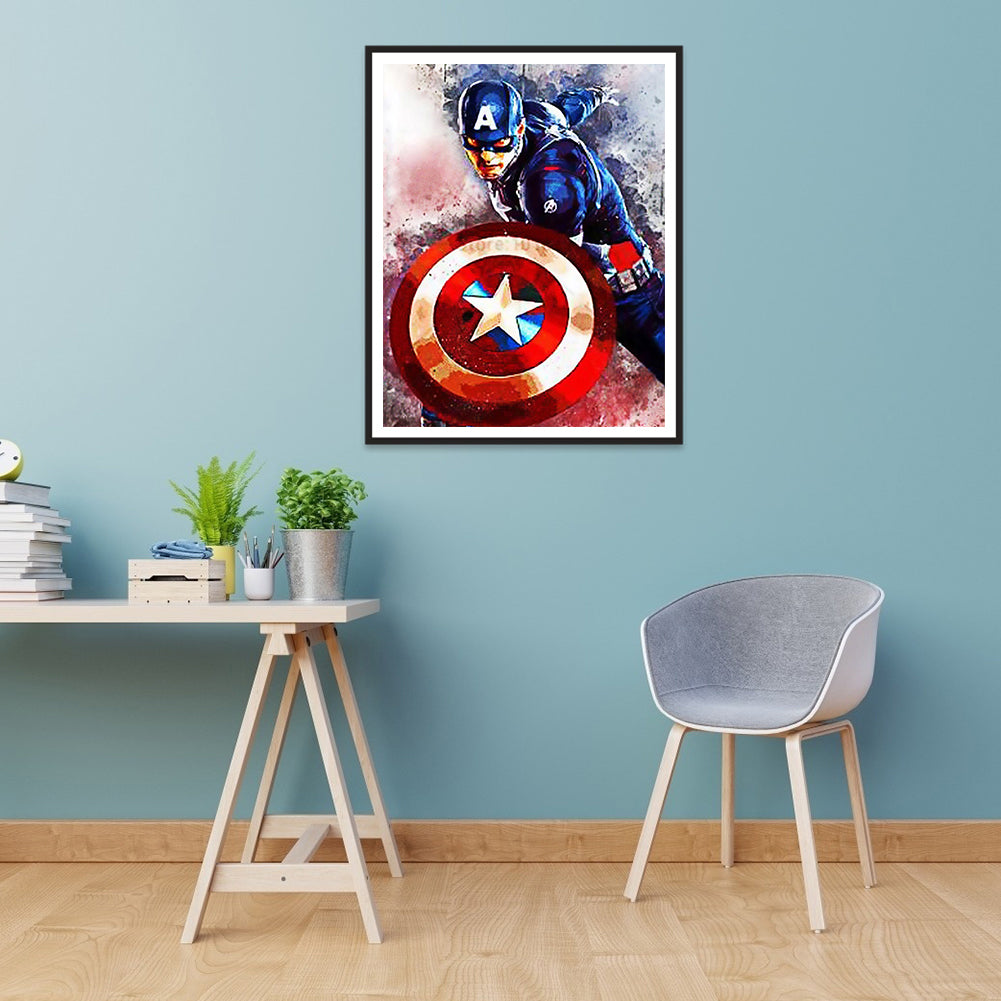 Captain America - Full Square Drill Diamond Painting 40*50CM