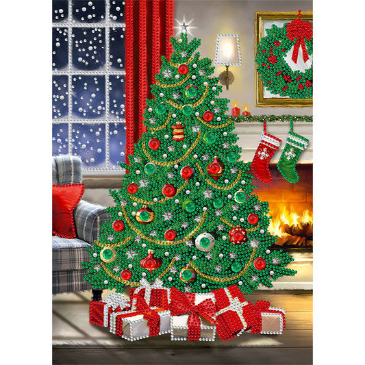 Christmas Tree - Special Shaped Drill Diamond Painting 30*40CM