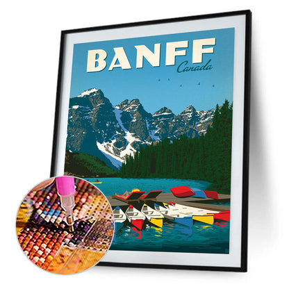 Banff Park, Canada - Full Round Drill Diamond Painting 30*40CM