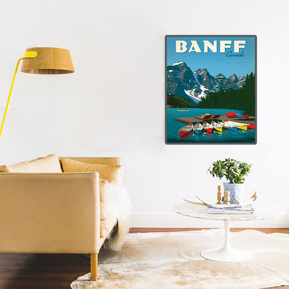 Banff Park, Canada - Full Round Drill Diamond Painting 30*40CM