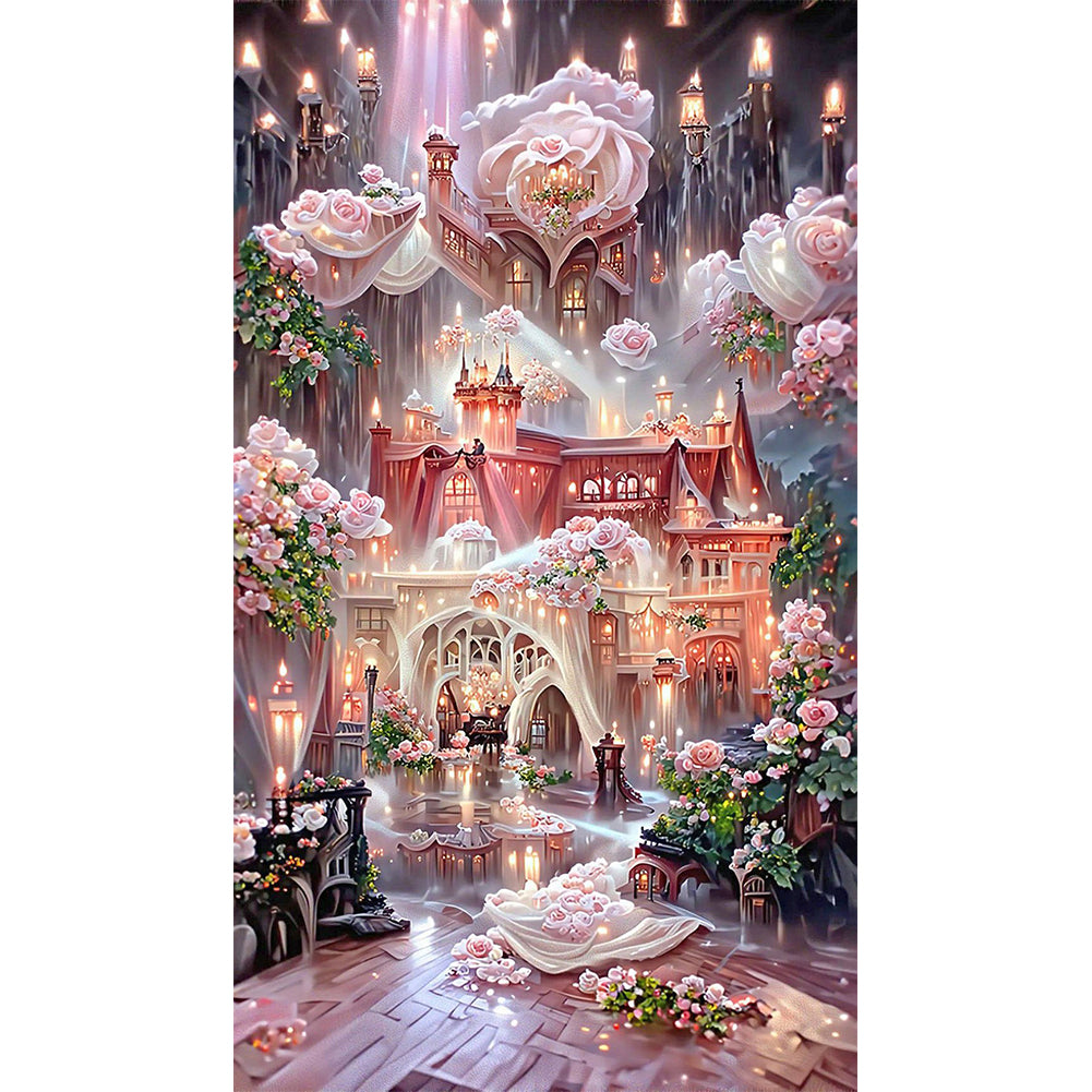 Rose Manor - Full Round Drill Diamond Painting 40*70CM