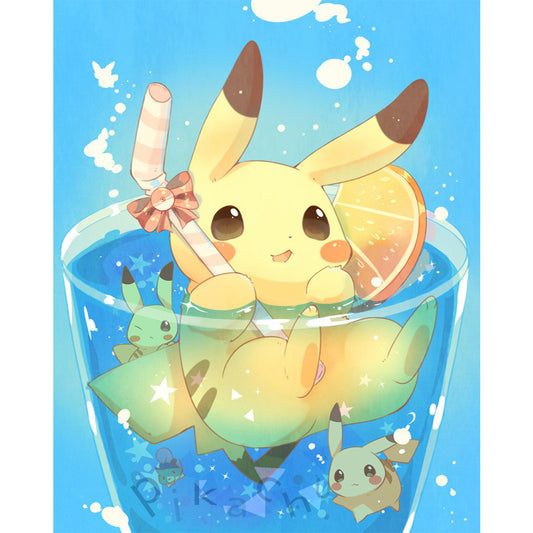 Pok¨¦mon - Pikachu - Full Round Drill Diamond Painting 40*50CM