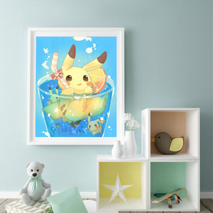 Pok¨¦mon - Pikachu - Full Round Drill Diamond Painting 40*50CM