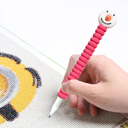 DIY Ballpoint Pens Christmas Cartoon Art Crafts 5D Replacement Craft Accessories