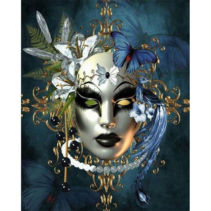 Mask Woman - Full Square Drill Diamond Painting 50*60CM