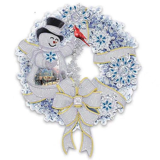 Snowman Garland - Special Shaped Drill Diamond Painting 45*45CM