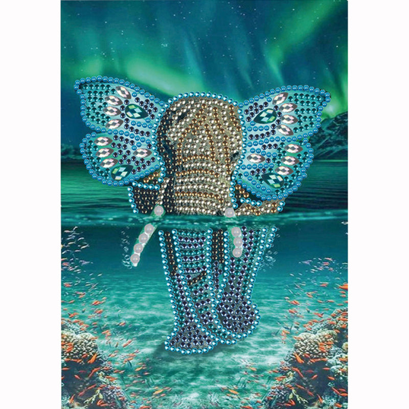 Elephant - Special Shaped Drill Diamond Painting 30*40CM