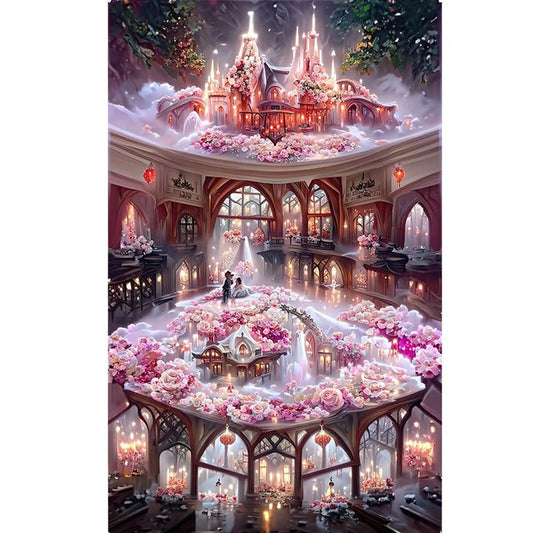 Rose Manor 50*80CM(Canvas) Full Round Drill Diamond Painting