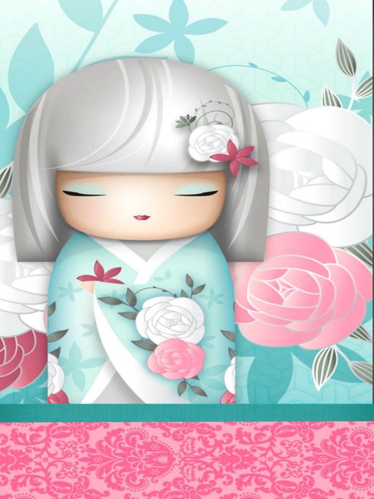 Japanese Doll - Full Round Drill Diamond Painting 30*50CM