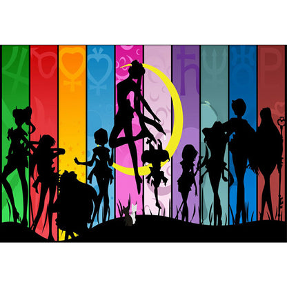 Sailor Moon - Full Round Drill Diamond Painting 50*40CM
