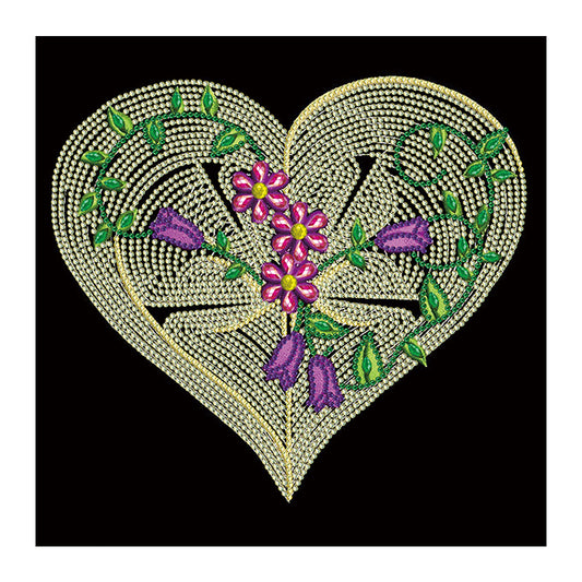 Line Art 30*30CM(Canvas) Special Shaped Drill Diamond Painting