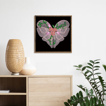Line Art 30*30CM(Canvas) Special Shaped Drill Diamond Painting