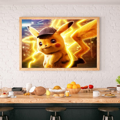 Pikachu - Full Round Drill Diamond Painting 40*30CM