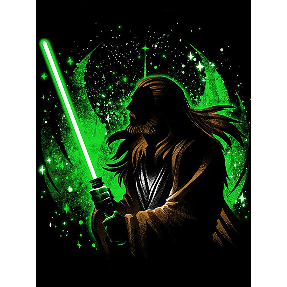 Star Wars Silhouette - Full Round Drill Diamond Painting 30*40CM