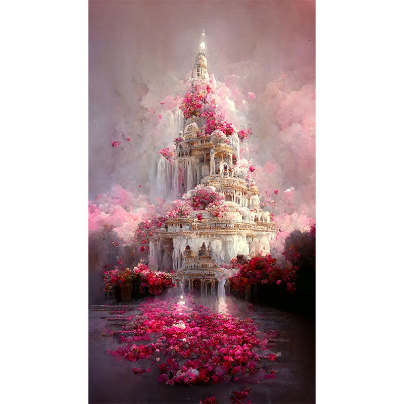 Rose Manor 40*70CM(Canvas) Full Round Drill Diamond Painting